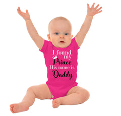 Prince Daddy Romper Bodysuit-Direct To Garment Print-Brisco Baby
