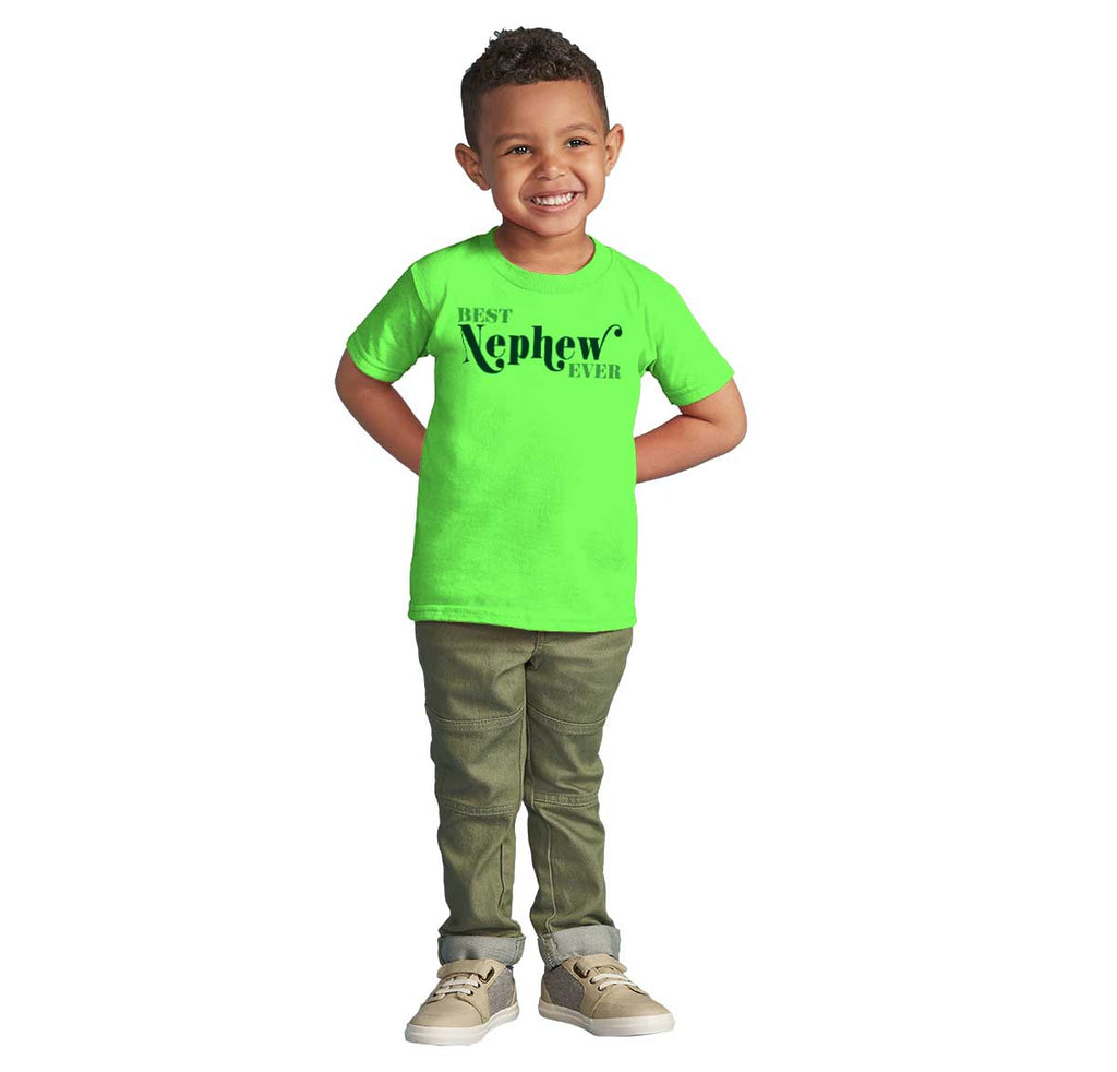 Best Nephew Ever Infant Toddler T Shirt-Direct To Garment Print-Brisco Baby