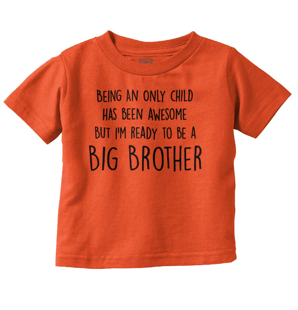 Ready To Be A Big Brother Infant Toddler T Shirt-Direct To Garment Print-Brisco Baby