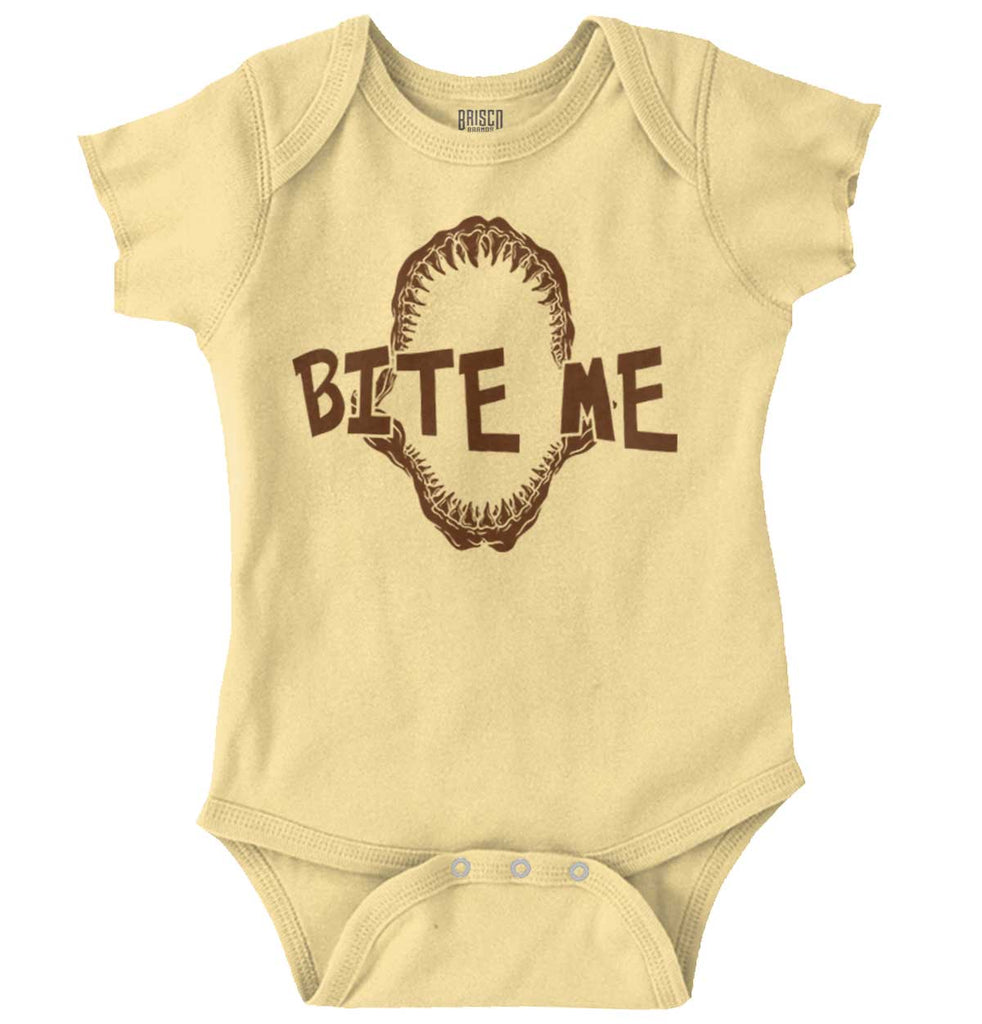 Bite Me Romper Bodysuit-Direct To Garment Print-Brisco Baby