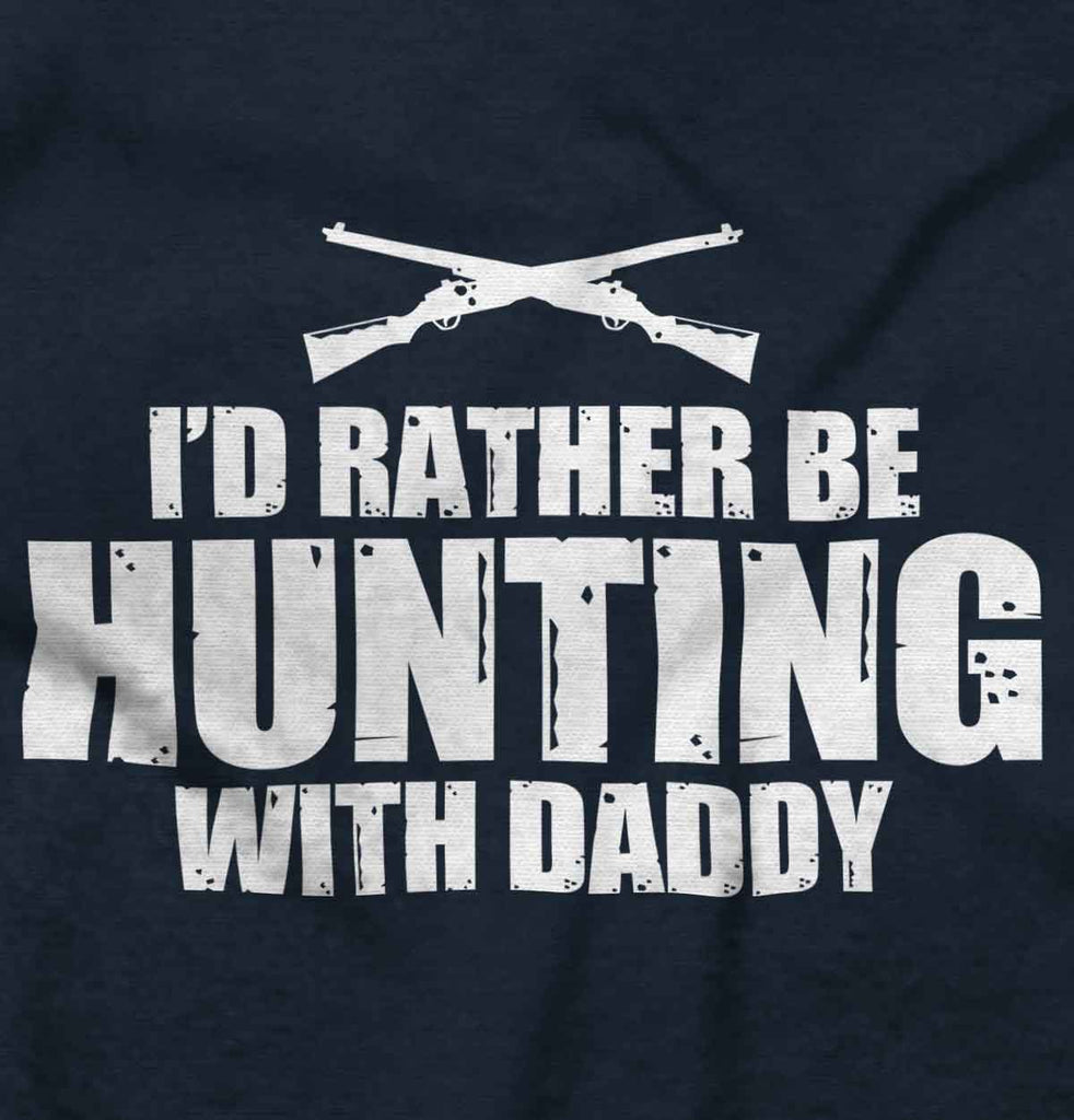 Hunting With Daddy Romper Bodysuit-Direct To Garment Print-Brisco Baby