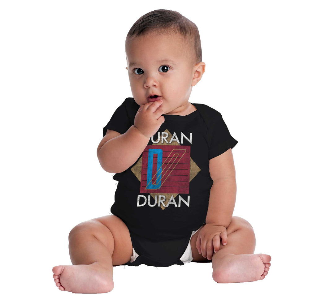 Duran Duran Logo Romper Bodysuit-Direct To Garment Print-Brisco Baby