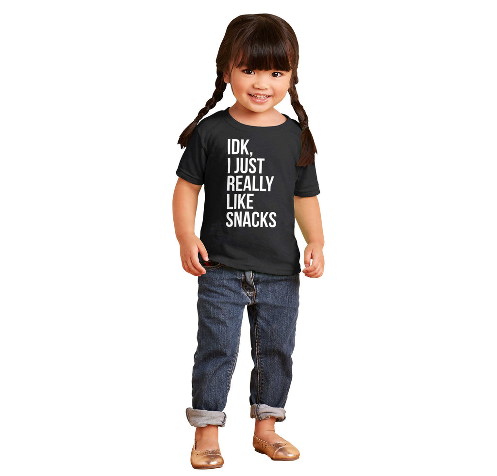 Really Like Snacks Infant Toddler T Shirt-Direct To Garment Print-Brisco Baby