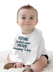 Future Ladies Man Infant Baby Bib-Direct To Garment Print-Brisco Baby