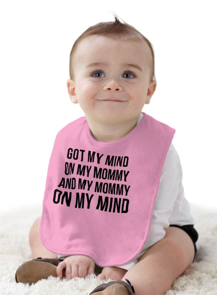 Mind On Mommy Infant Baby Bib-Direct To Garment Print-Brisco Baby