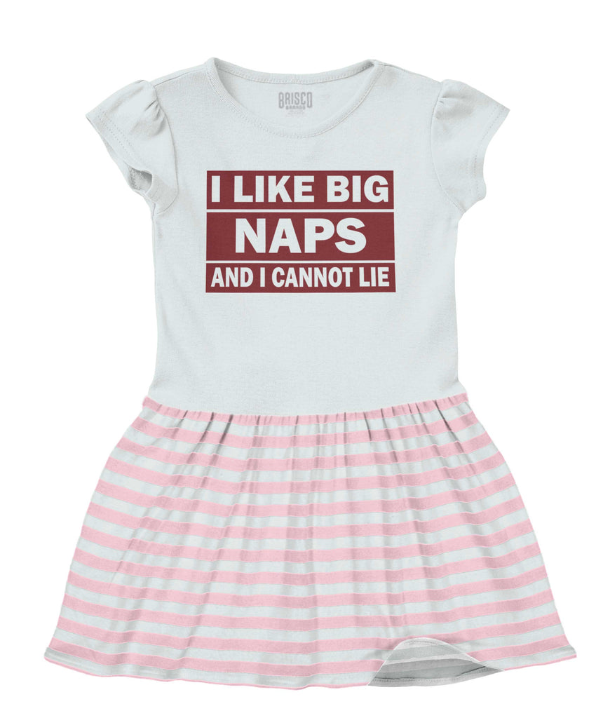 Big Naps Baby Striped Skirt Dress-Direct To Garment Print-Brisco Baby