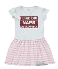 Big Naps Baby Striped Skirt Dress-Direct To Garment Print-Brisco Baby