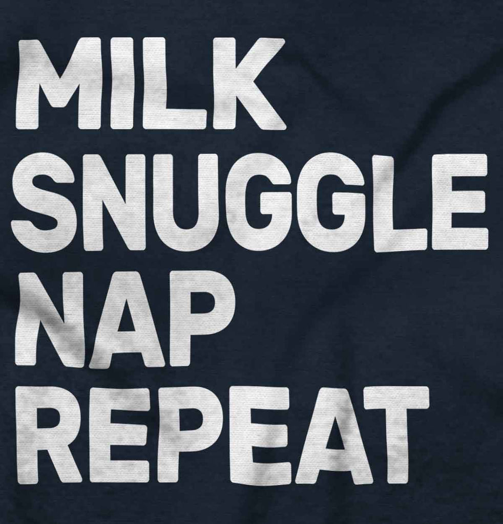 Milk Snuggle Nap Infant Toddler T Shirt-Direct To Garment Print-Brisco Baby