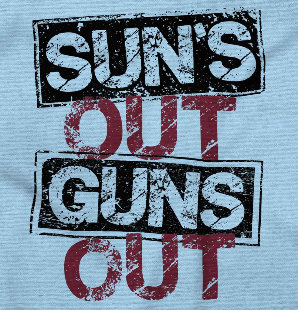 Guns Out Infant Baby Bib-Direct To Garment Print-Brisco Baby
