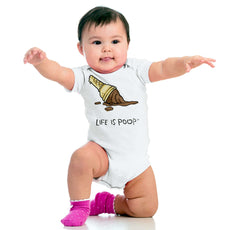 Dropped Cone Romper Bodysuit-Direct To Garment Print-Brisco Baby