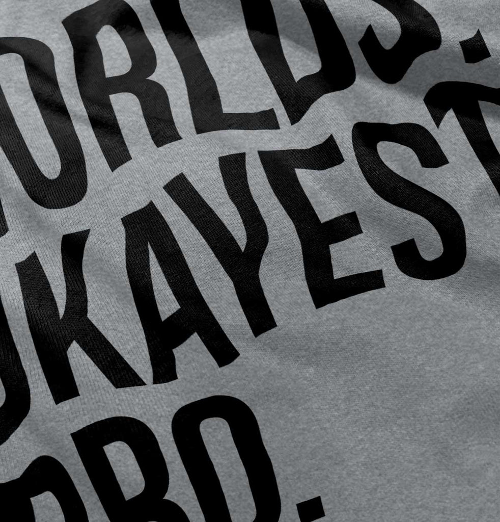 Worlds Okayest Bro Romper Bodysuit-Direct To Garment Print-Brisco Baby