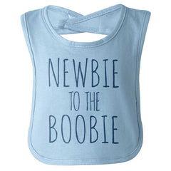 Newbie Boobie Infant Baby Bib-Direct To Garment Print-Brisco Baby