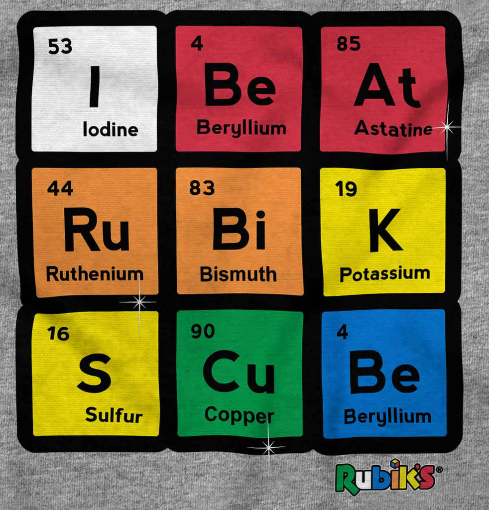 I Beat Rubik's Cube Infant Toddler T Shirt-Direct To Garment Print-Brisco Baby