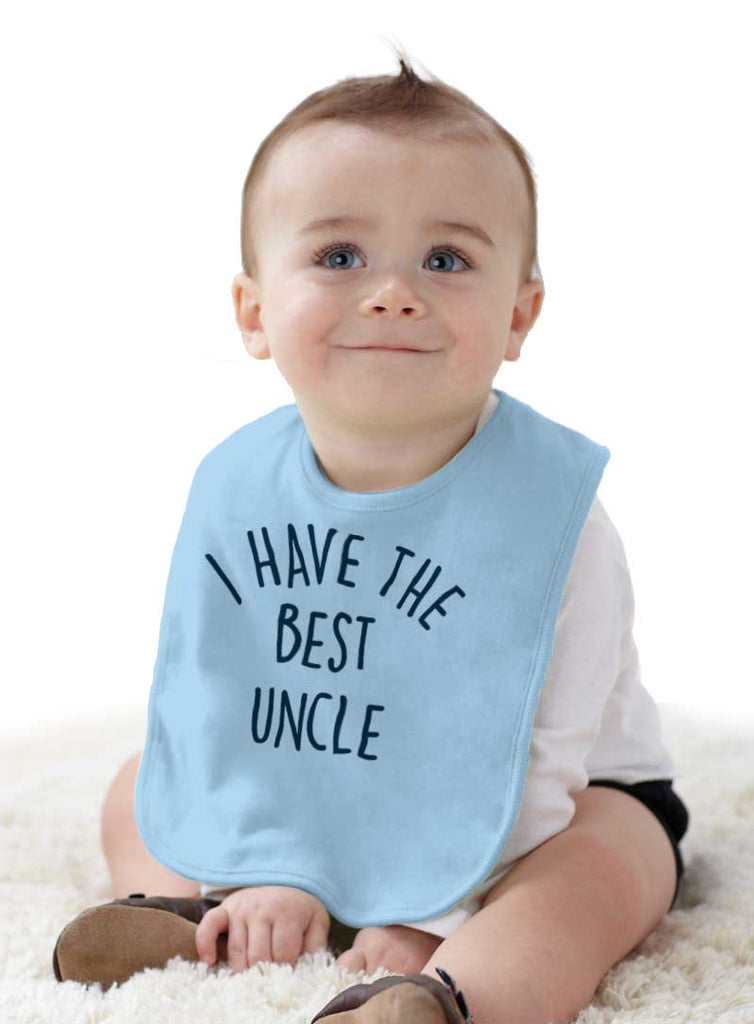 Best Uncle Infant Baby Bib-Direct To Garment Print-Brisco Baby