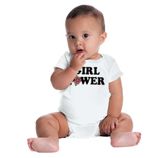 Girl Power Romper Bodysuit-Direct To Garment Print-Brisco Baby