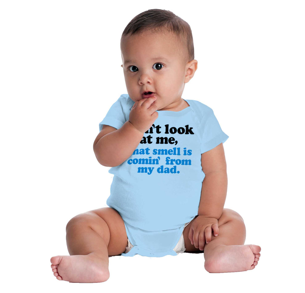 Smell From Dad Romper Bodysuit-Direct To Garment Print-Brisco Baby
