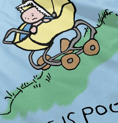 Downhill Stroller Infant Toddler T Shirt-Direct To Garment Print-Brisco Baby