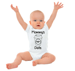 Mommy's Date Romper Bodysuit-Direct To Garment Print-Brisco Baby
