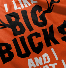 I Like Big Bucks Romper Bodysuit-Direct To Garment Print-Brisco Baby