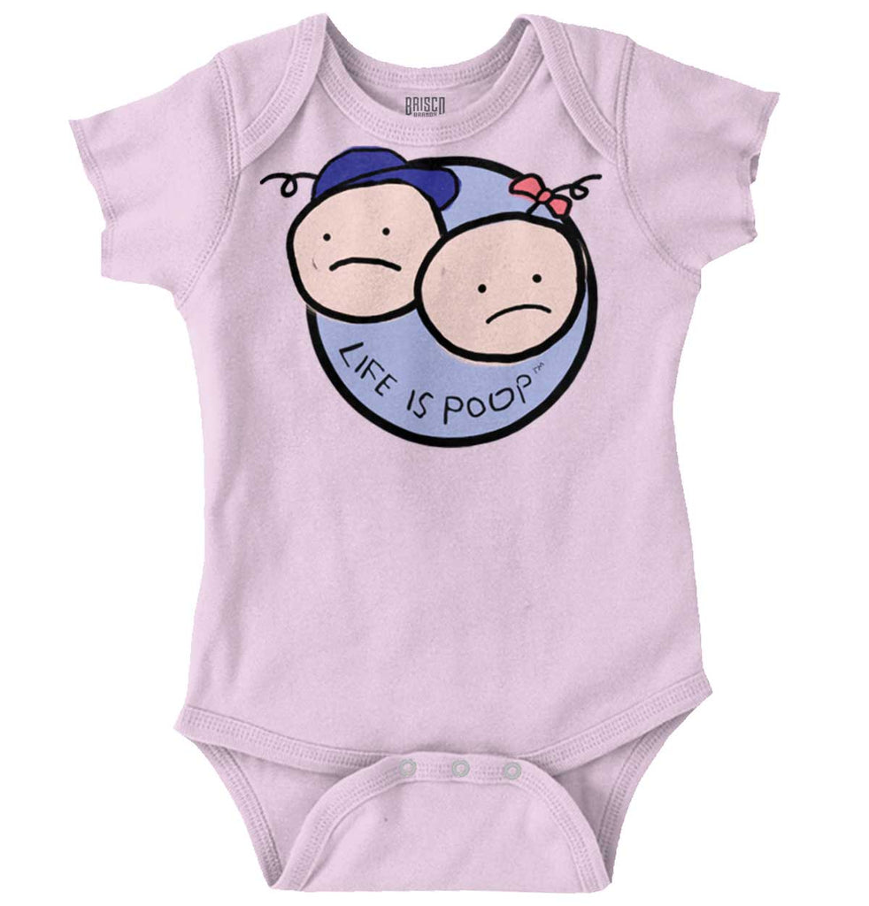 Boy and Girl Logo Romper Bodysuit-Direct To Garment Print-Brisco Baby