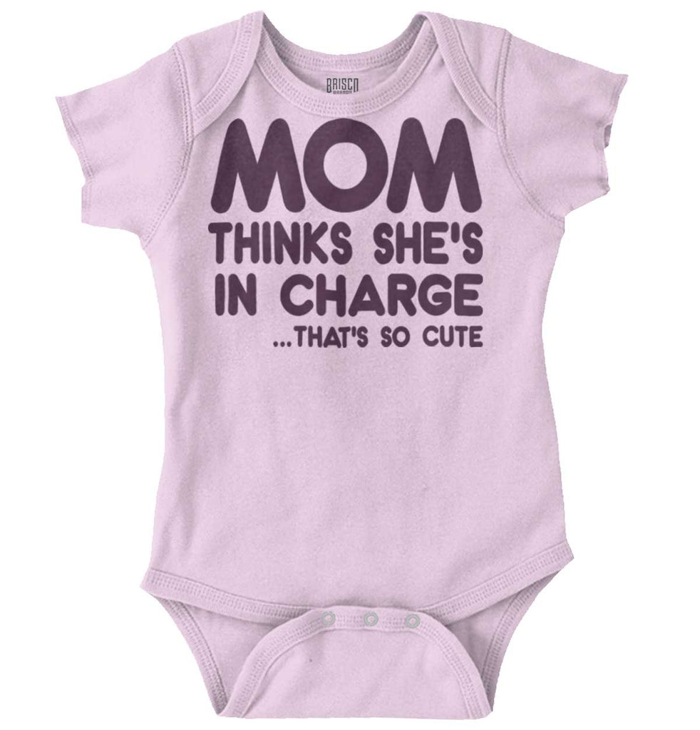 In Charge Romper Bodysuit-Direct To Garment Print-Brisco Baby