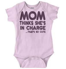 In Charge Romper Bodysuit-Direct To Garment Print-Brisco Baby