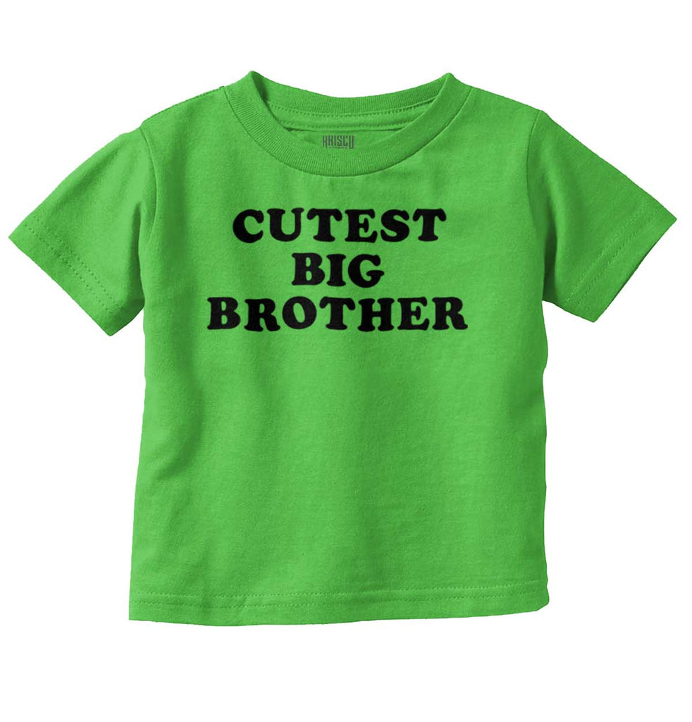 Cutest Big Brother Infant Toddler T Shirt Tee-Direct To Garment Print-Brisco Baby