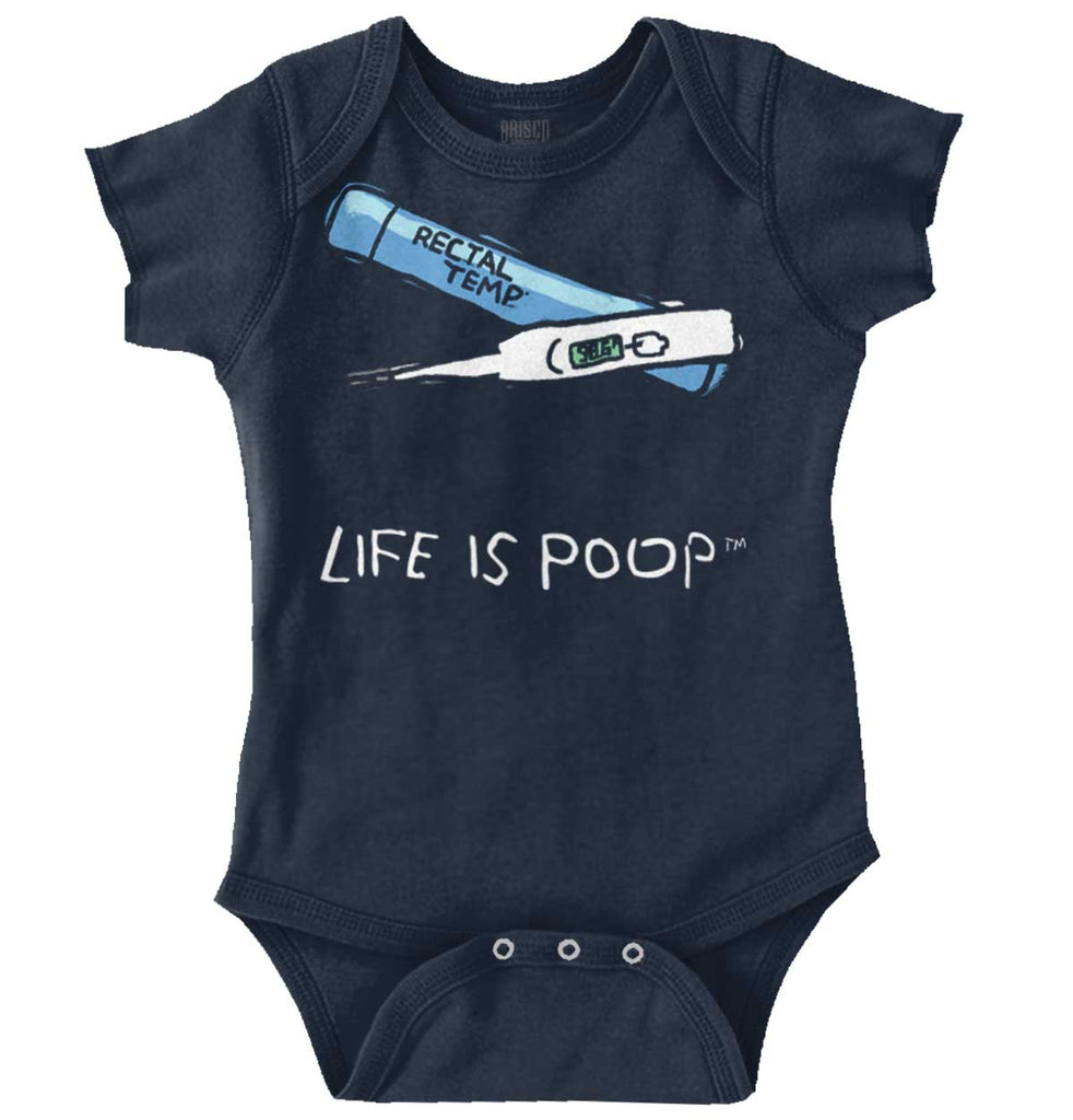 Rectal Thermometer Romper Bodysuit-Direct To Garment Print-Brisco Baby