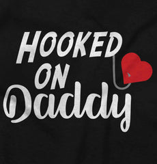 Hooked On Daddy Infant Baby Bib-Direct To Garment Print-Brisco Baby