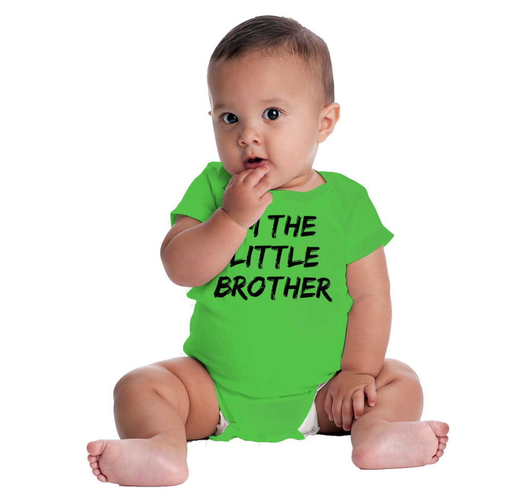 I'm The Little Brother Romper Bodysuit-Direct To Garment Print-Brisco Baby