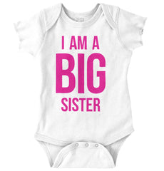 I Have A Big Sister Romper Bodysuit-Direct To Garment Print-Brisco Baby