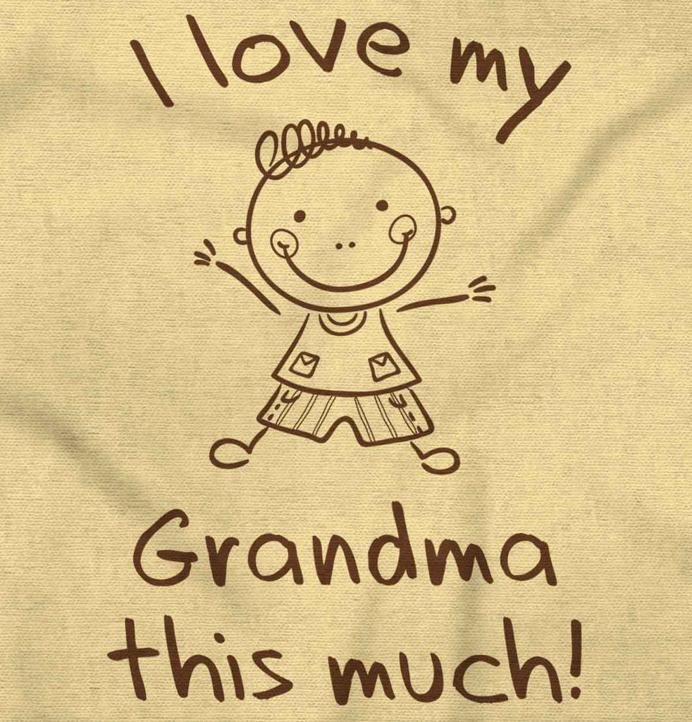 Love My Grandma Romper Bodysuit-Direct To Garment Print-Brisco Baby