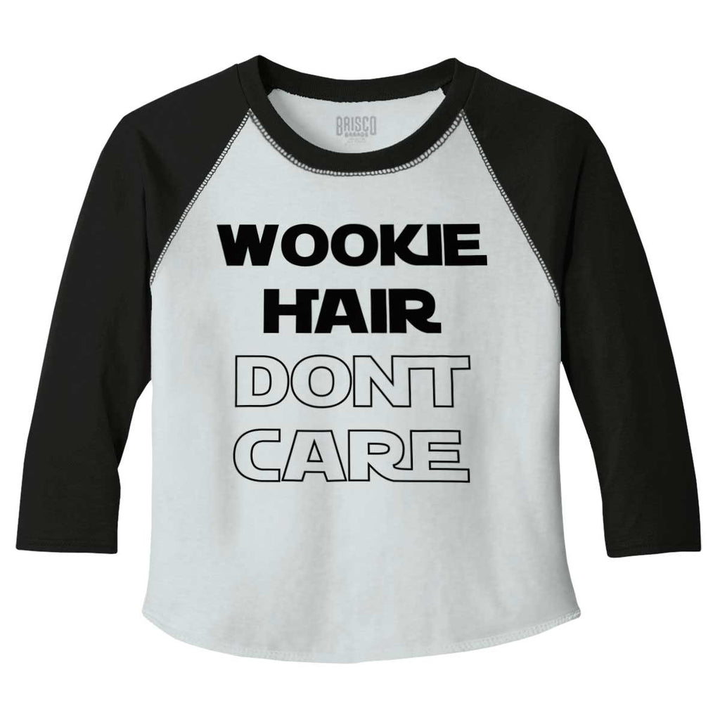 Wookie Hair Don't Ca Toddler Baseball-Direct To Garment Print-Brisco Baby