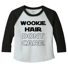 Wookie Hair Don't Ca Toddler Baseball-Direct To Garment Print-Brisco Baby
