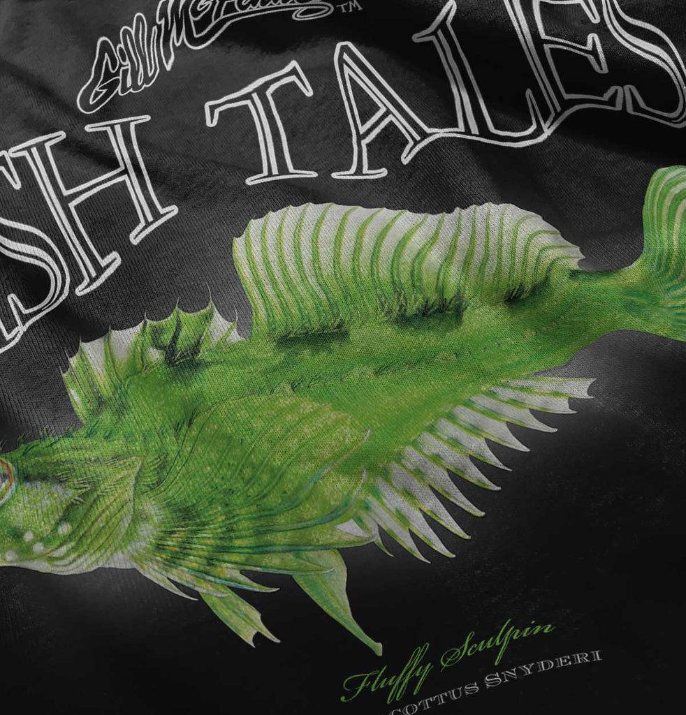 Fluffy Sculpin Infant Baby Bib-Direct To Garment Print-Brisco Baby