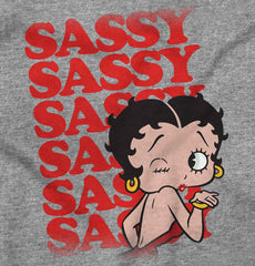 Sassy Boop Toddler Football Jersey Tee-Direct To Garment Print-Brisco Baby