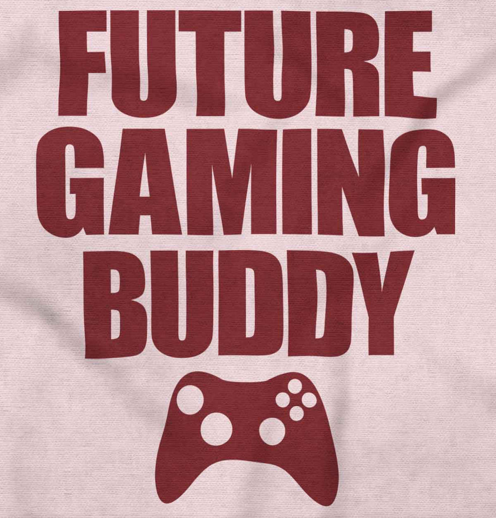 Future Gaming Buddy Toddler Ruffled Trim T-Shirt-Direct To Garment Print-Brisco Baby