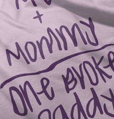 One Broke Daddy Infant Toddler T Shirt-Direct To Garment Print-Brisco Baby