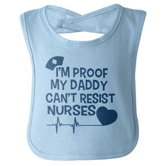 Can't Resist Nurses Infant Baby Bib-Direct To Garment Print-Brisco Baby