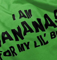 I Am Bananas For My Lil' Bro Romper Bodysuit-Direct To Garment Print-Brisco Baby