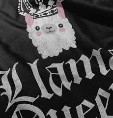 Llama Queena Infant Baby Bib-Direct To Garment Print-Brisco Baby