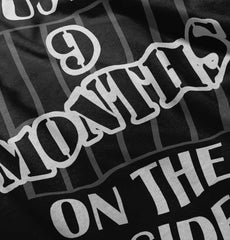 9 Months On The Inside Infant Toddler T Shirt-Direct To Garment Print-Brisco Baby