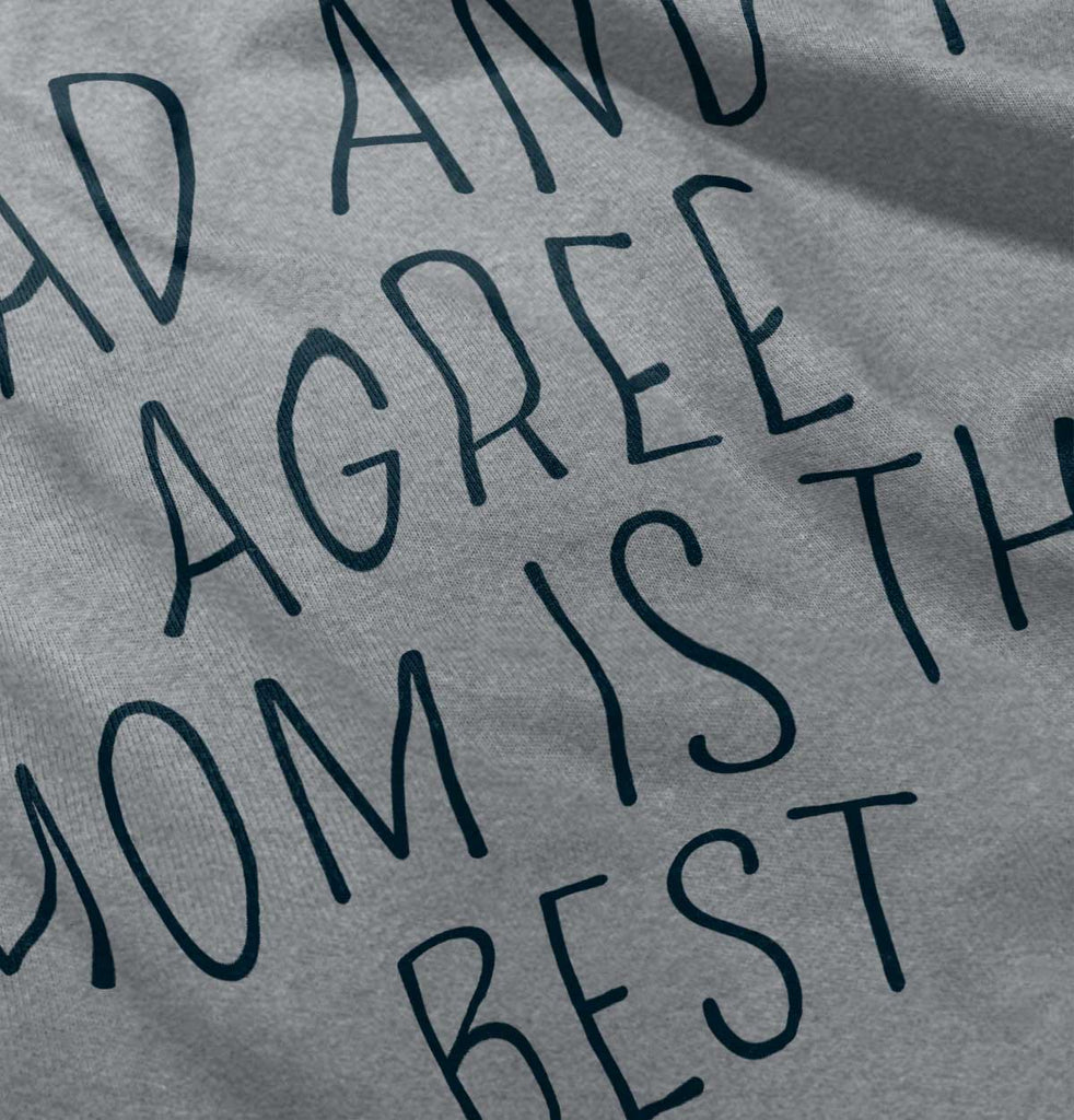 Mom Is Best Raglan Romper Bodysuit-Direct To Garment Print-Brisco Baby