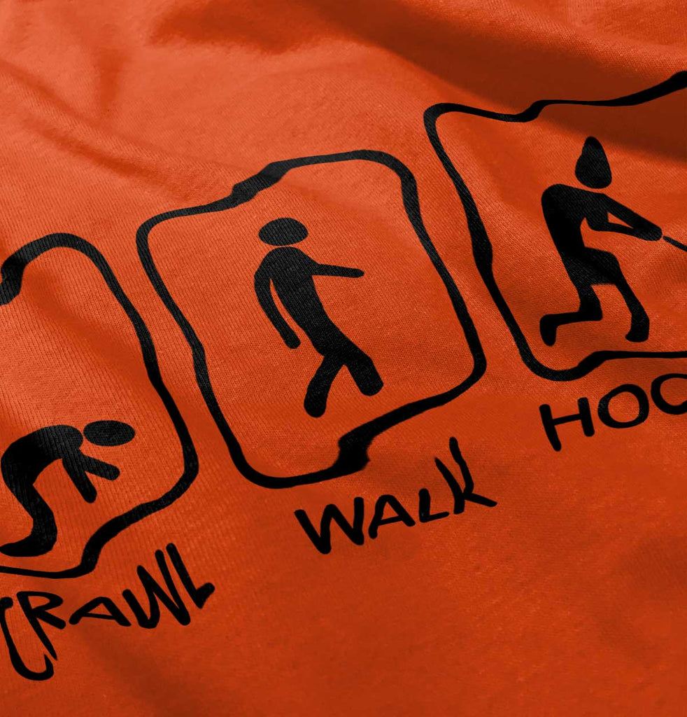 Crawl Walk Hockey Romper Bodysuit-Direct To Garment Print-Brisco Baby