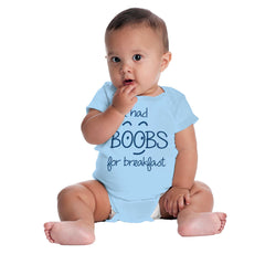 I Had Boobs Romper Bodysuit-Direct To Garment Print-Brisco Baby