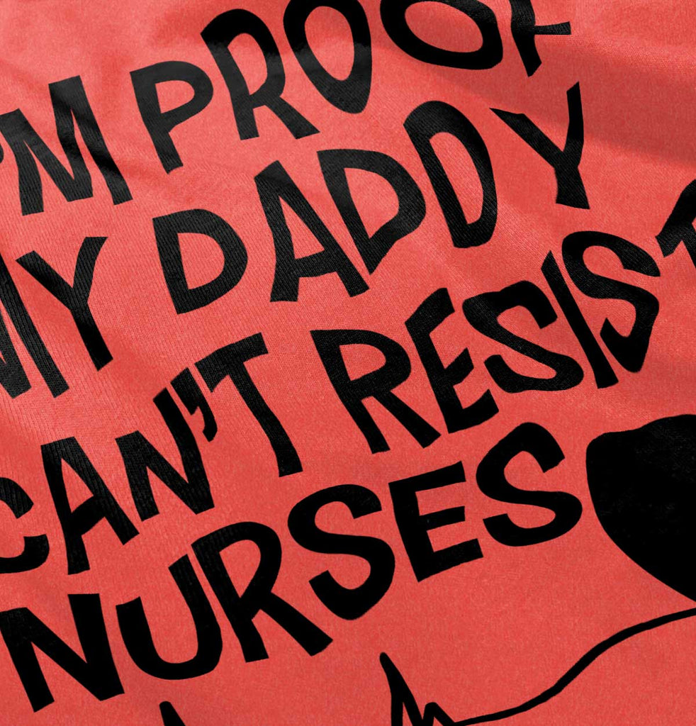 Can't Resist Nurses Football Romper Bodysuit-Direct To Garment Print-Brisco Baby