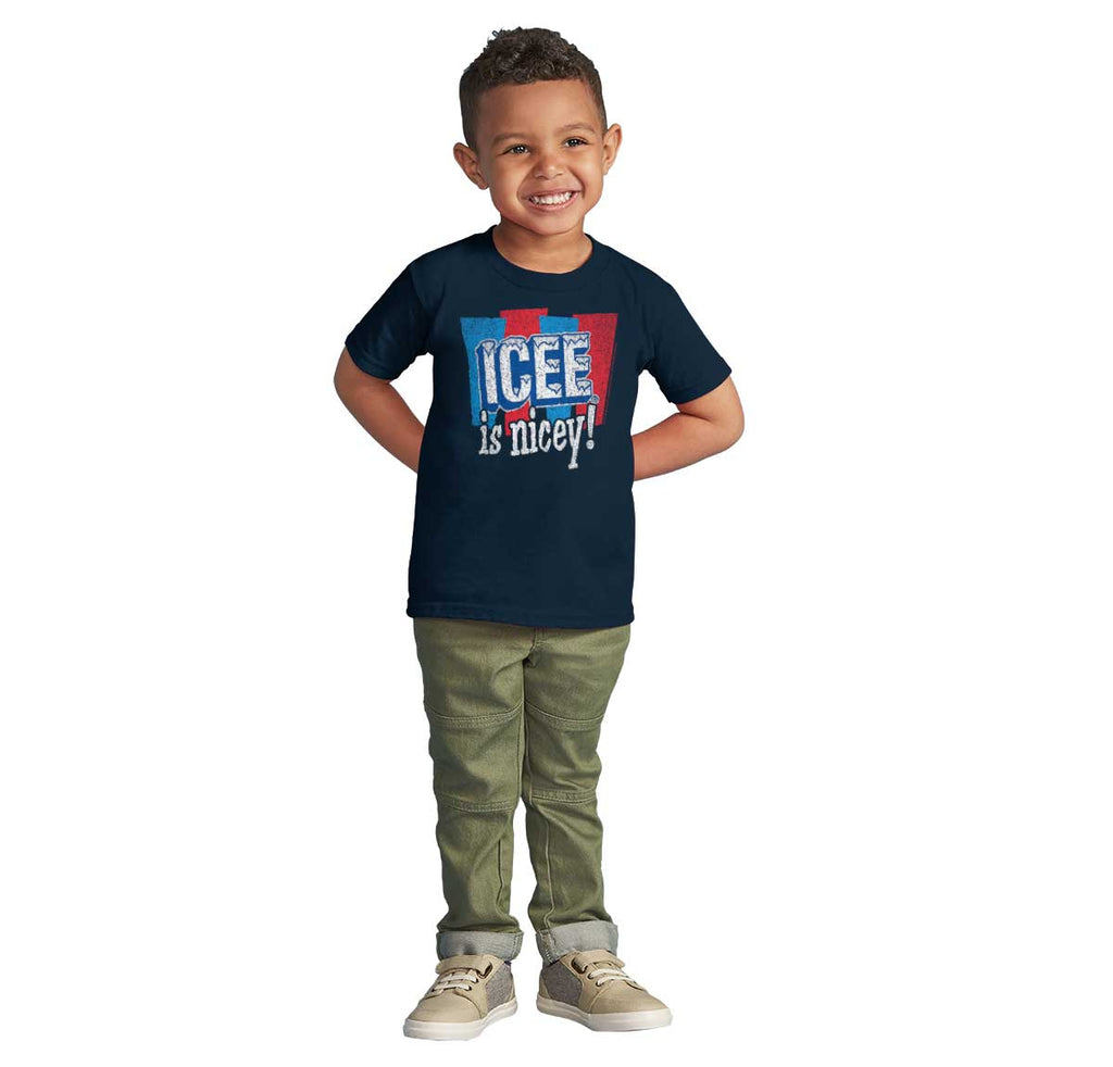 Icee Is Nicey Infant Toddler T Shirt-Direct To Garment Print-Brisco Baby