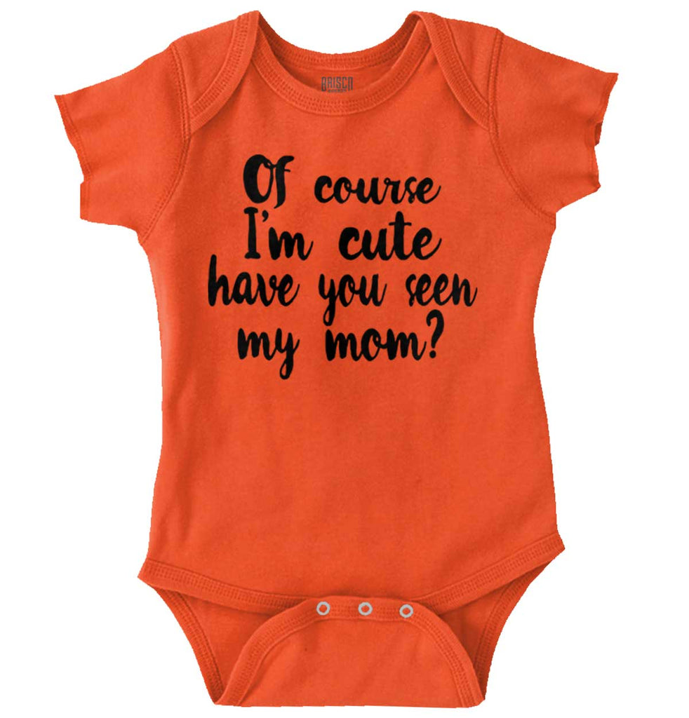 Cute Mom Romper Bodysuit-Direct To Garment Print-Brisco Baby