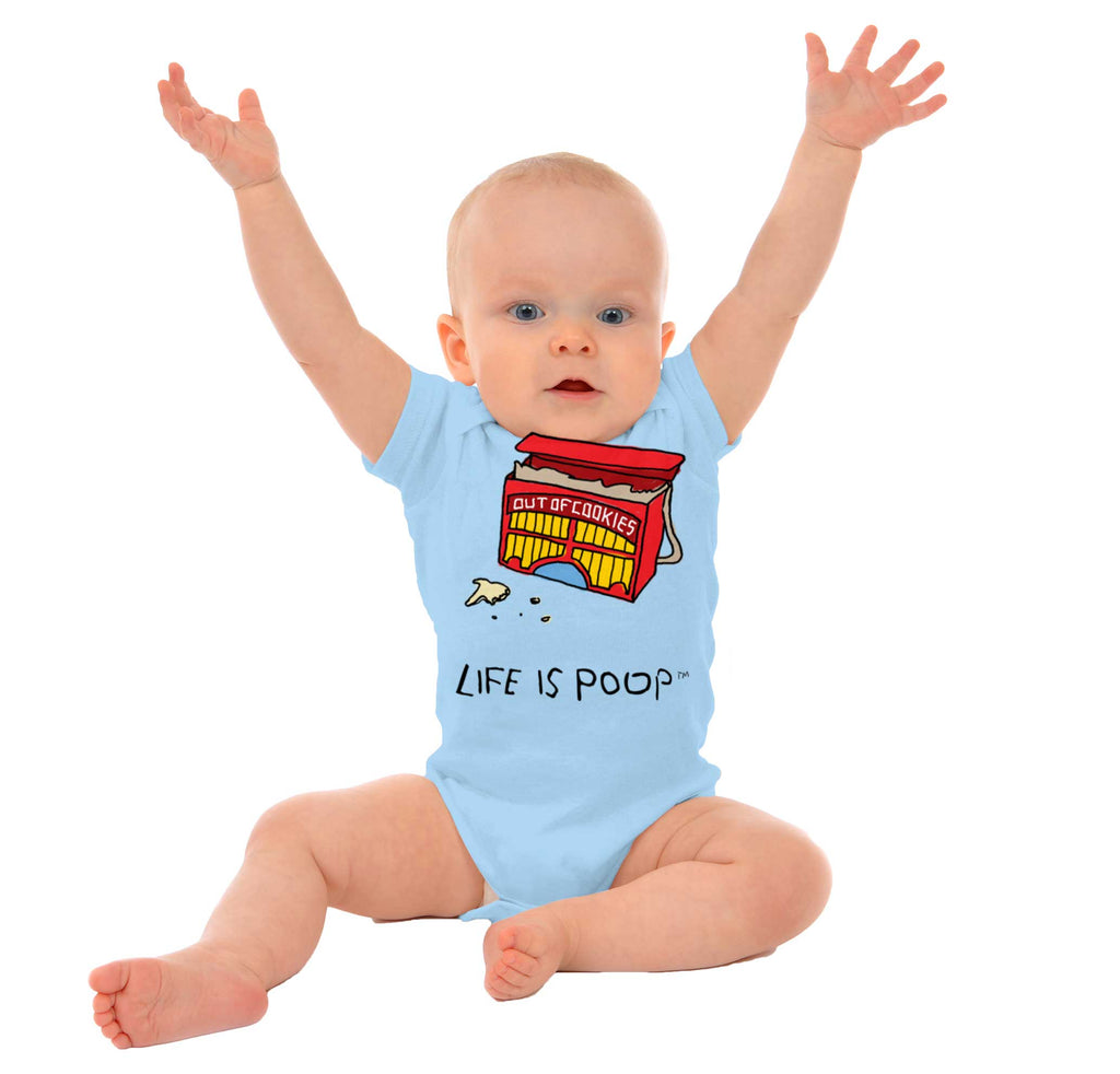 Out of Cookies Romper Bodysuit-Direct To Garment Print-Brisco Baby
