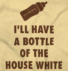 House White Romper Bodysuit-Direct To Garment Print-Brisco Baby